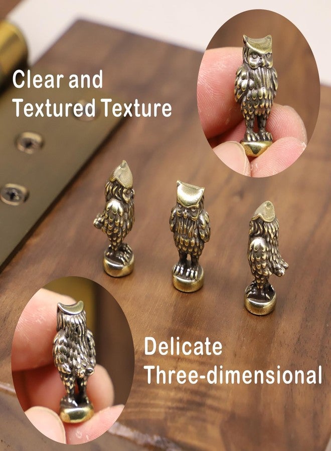 RillyRellow Hinge Head Owl, Hinge Decorative Topper, Miniature Magnetic Figurine Door Decor, Whimsical Quirky Home Decor, Animal Lover Gift, Cute Owl Decor (3 per Set) - Image 3